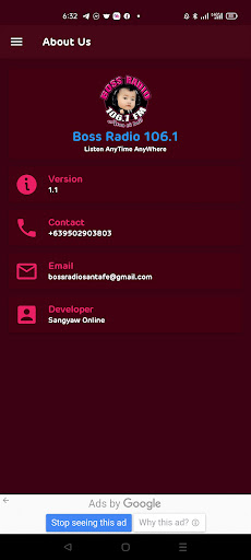 Android application Boss Radio 106.1 screenshort
