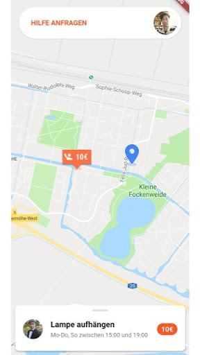 Android application Heme - Hilfe Marktplatz screenshort