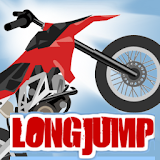 long jump biker icon