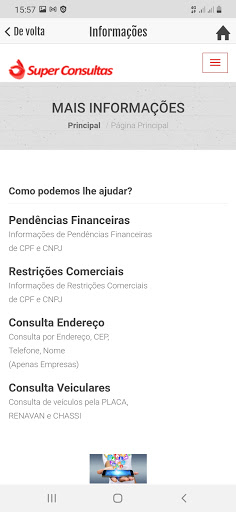 Super Consultas Screen 3