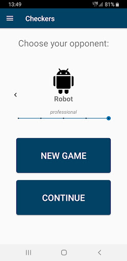 Android application Unbeatable Checkers Games screenshort