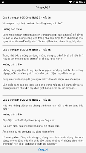 Học tốt Công nghệ 9 Screen 2