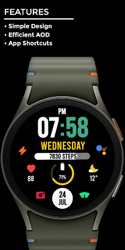 Nighty Digital 34 - watch face screenshot 7