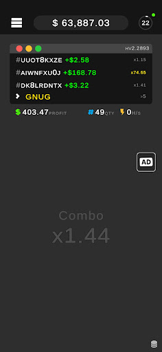 Android application Hash Clicker: Crypto Money Sim screenshort