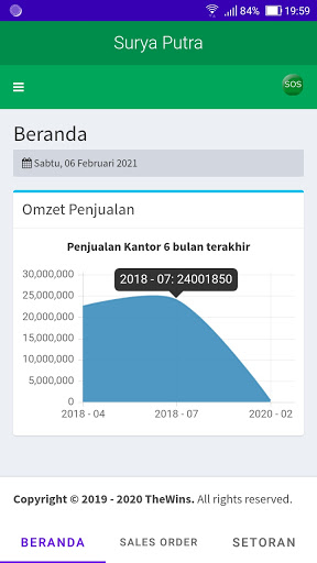 Android application SOS Surya Putra screenshort
