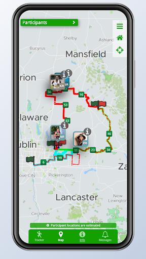 Pelotonia Ride Tracker Screen 2