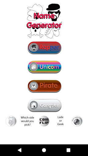 Android application Name Generator screenshort