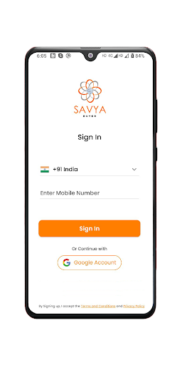 Android application Savya Buyer screenshort