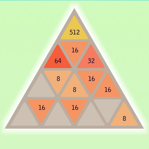 Triangular 2048 - Logic Puzzle logo