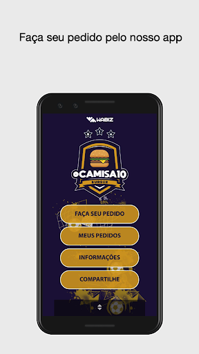 Android application O Camisa 10 Burger screenshort