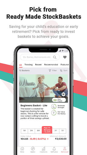 StockBasket | Stock Investing Screen 2