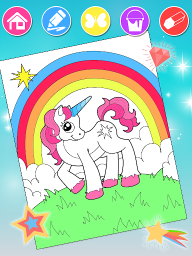 Livro de colorir do unicórnio : Arco-íris brilho de Jogos de Colorir para  crianças, Aplicativo de desenho para meninas e meninos🌈🦄🎨 - Unicorn  coloring book, games & app::Appstore for Android