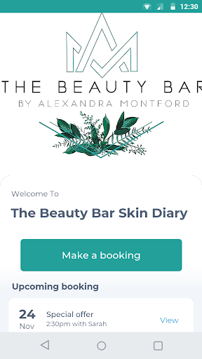 Android application The Beauty Bar Skin Diary screenshort