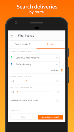 Clicktrans - for couriers Screen 3