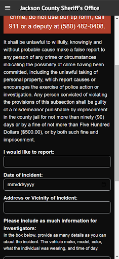 Android application Jackson County Sheriffs Office screenshort
