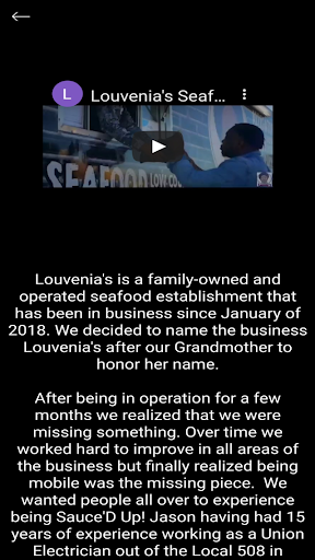 Louvenias Seafood Screen 3