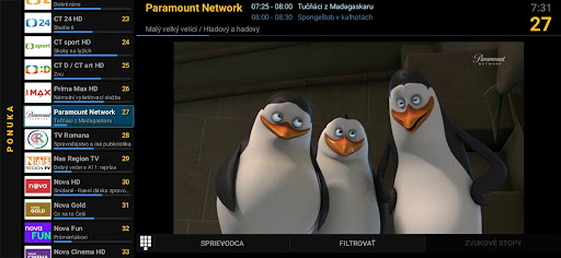 Android application matelko.TV screenshort