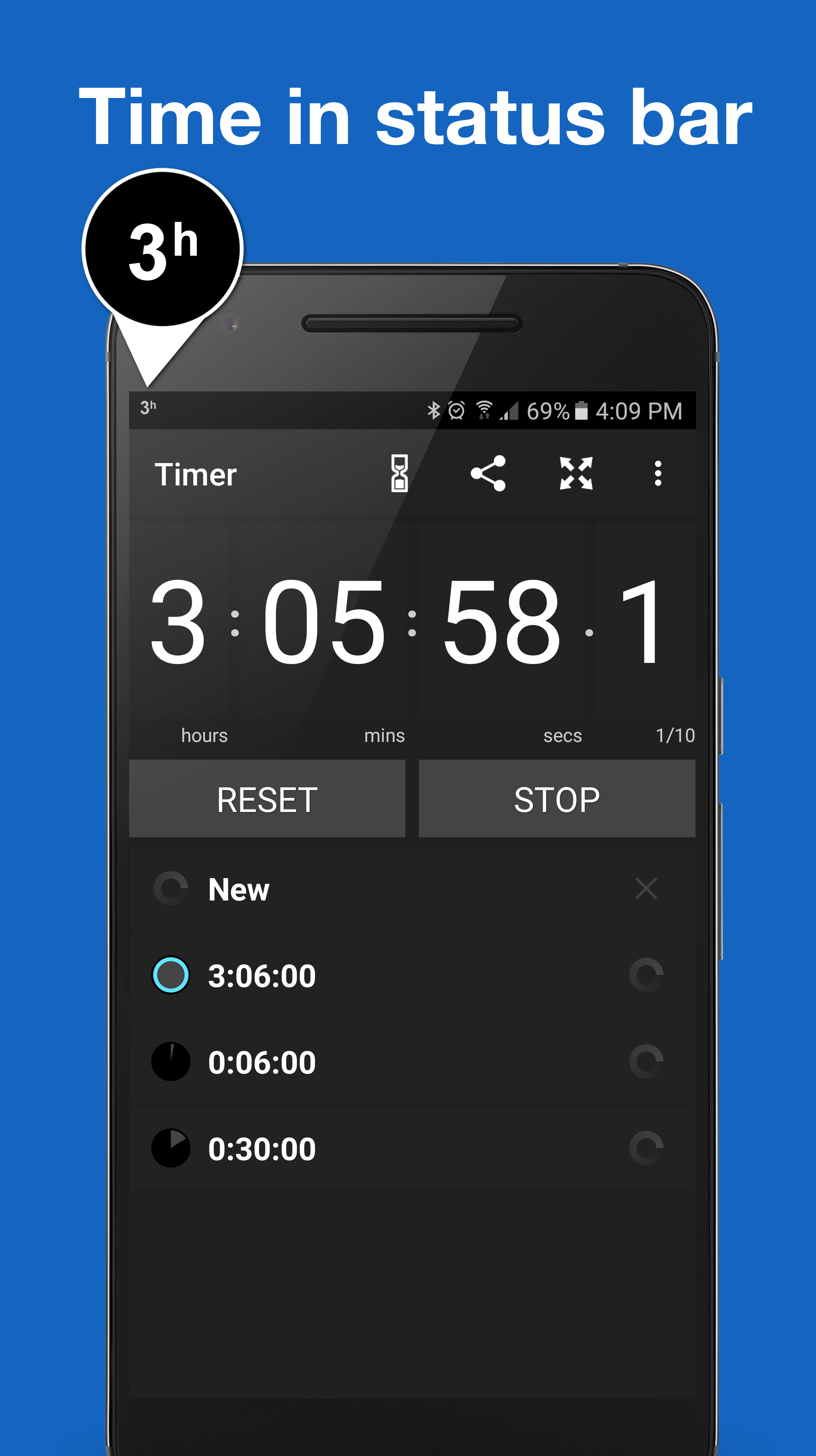 Android application Stopwatch and Timer screenshort