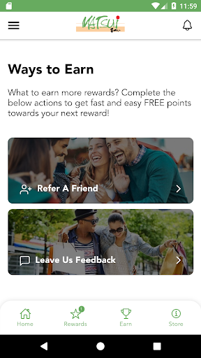 Android application Matsui Rewards screenshort