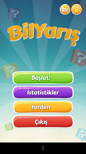 Android application Bil Yarış Bilgi Yarışması screenshort