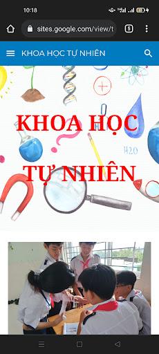 Web-Khoa Học Tự Nhiên Screen 2