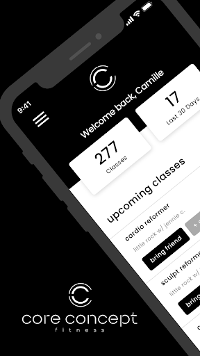 Android application Core Concept Fitness 2.0 screenshort