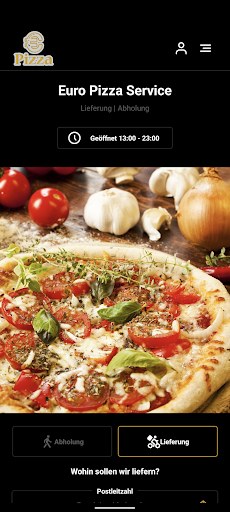 Android application Euro Pizza Service screenshort