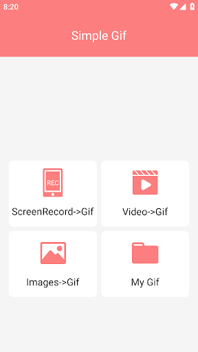 Android application Simple Gif screenshort