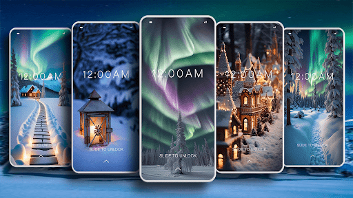 Android application Winter Wallpapers screenshort