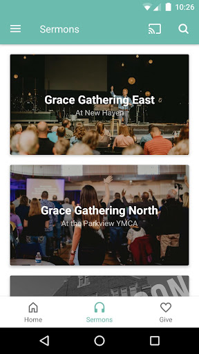 Grace Gathering App Screen 2