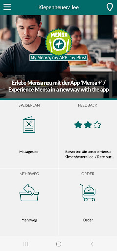 Android application Mensa + screenshort