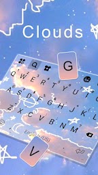 Doodle Blue Sky Keyboard Theme