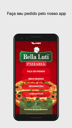 Android application Bella Luti Pizzaria screenshort