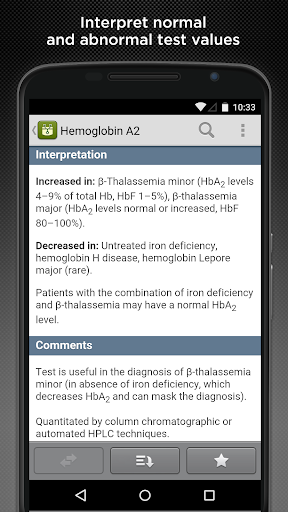 Guide to Diagnostic Tests Screen 3