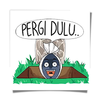 Stiker Hantu Pocong Lucu WaStickerApps