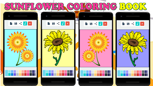 Sunflower Coloring Pages