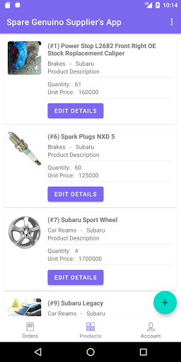 Spare Genuino for Suppliers Screen 3