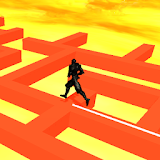 Ninja Running on Dancing Line - Floor Lava path icon