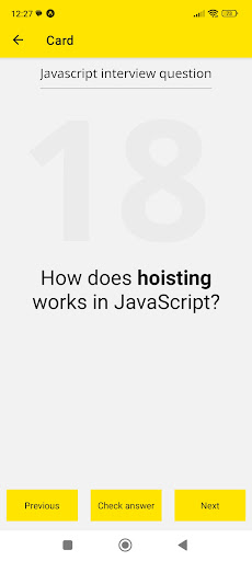 Android application Wannabe - Interview Questions screenshort