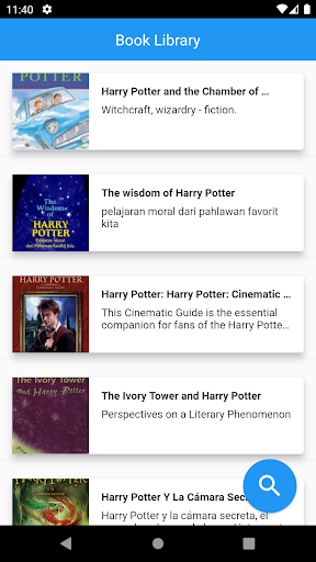 Android application Book Library screenshort