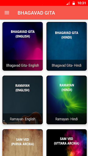 Android application Bhagavad Gita, Ramayan Books screenshort