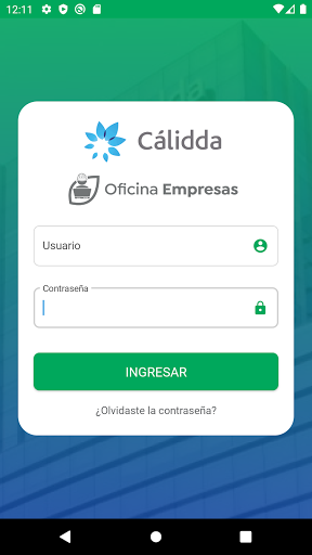 Android application Cálidda - Oficina Empresas screenshort