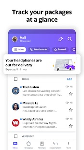 Yahoo Mail – Organized Email Screenshot