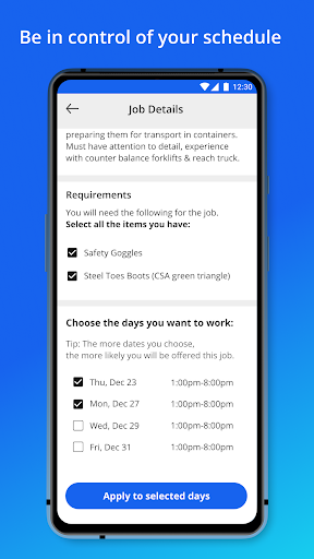 Spotwork - Find Flexible Jobs. Screen 2