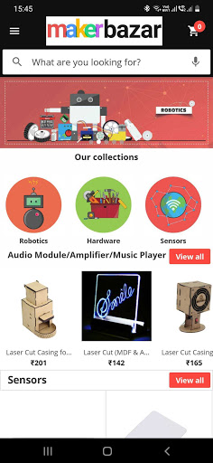 Android application MakerBazar.in screenshort
