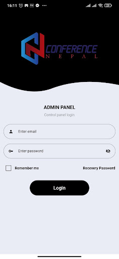 Android application Conference Nepal screenshort