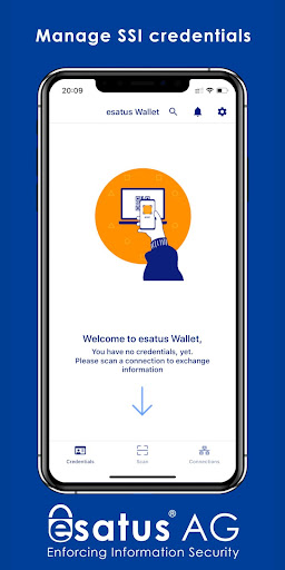 Android application esatus Wallet screenshort