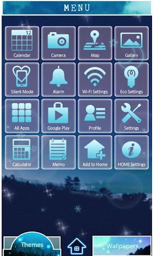 Night Sky Wallpaper Theme Screen 2