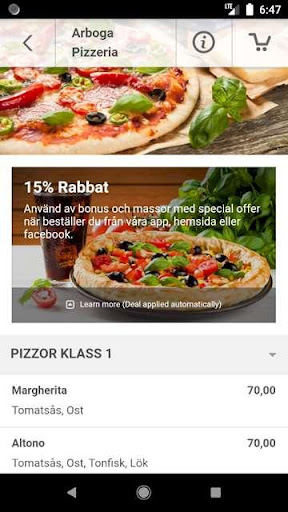Arboga Pizzeria Screenshot 3 - AppWisp.com
