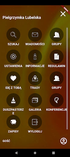 Android application Pielgrzymka Lubelska screenshort